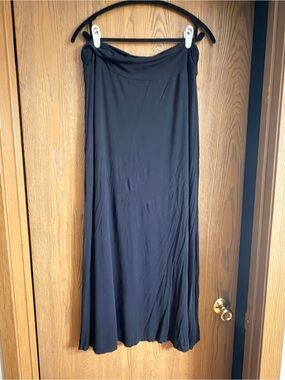 Black Flowing Maxi Skirt